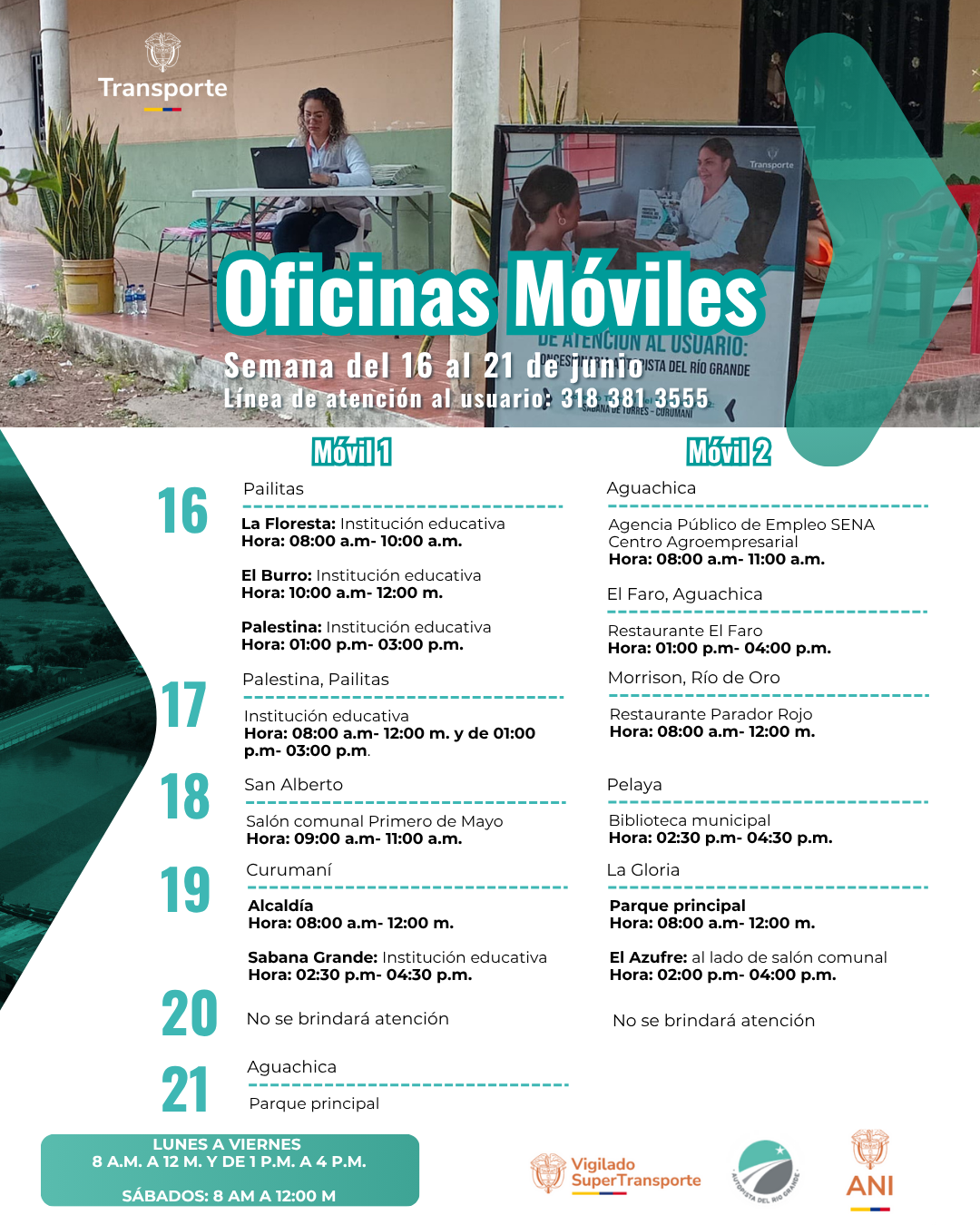 16 al 21 junio