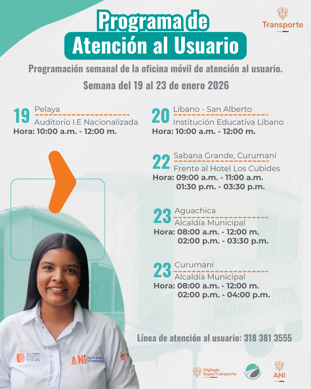 Oficina movil 19 al 23 Enero