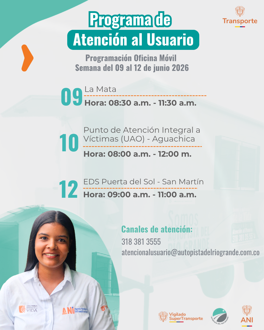 Oficina movil 9 - 12 junio