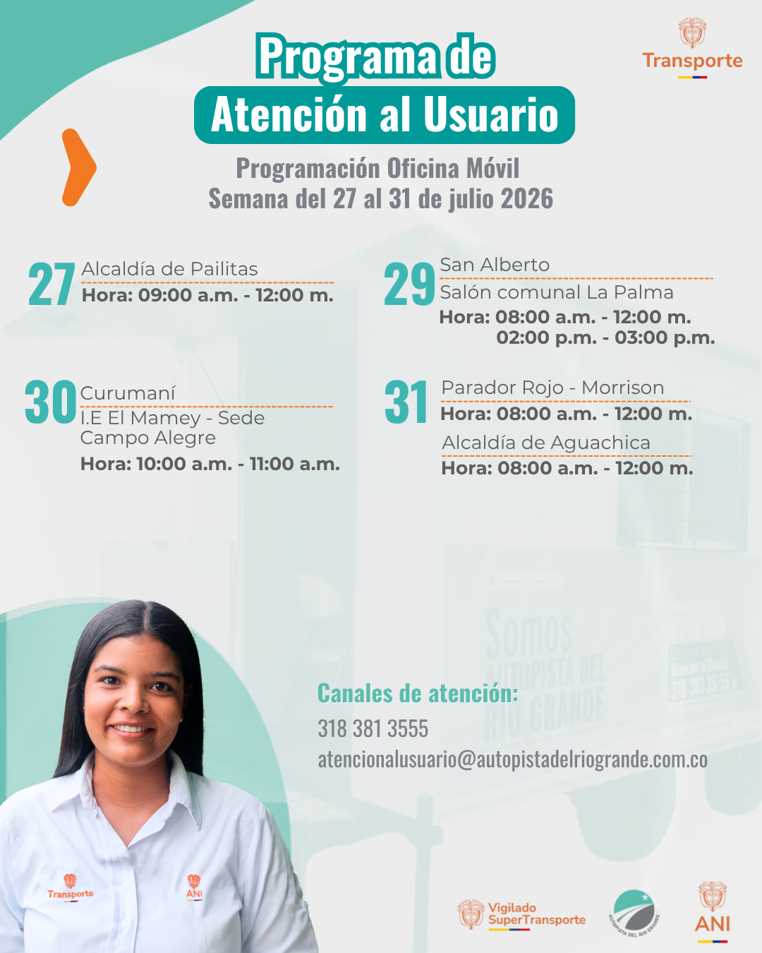 27 al 31 julio 2026