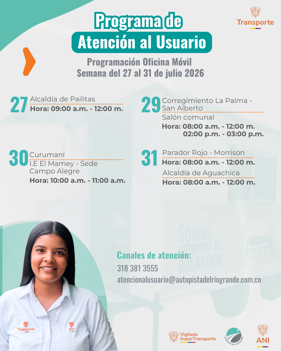 27 al 31 julio 2026