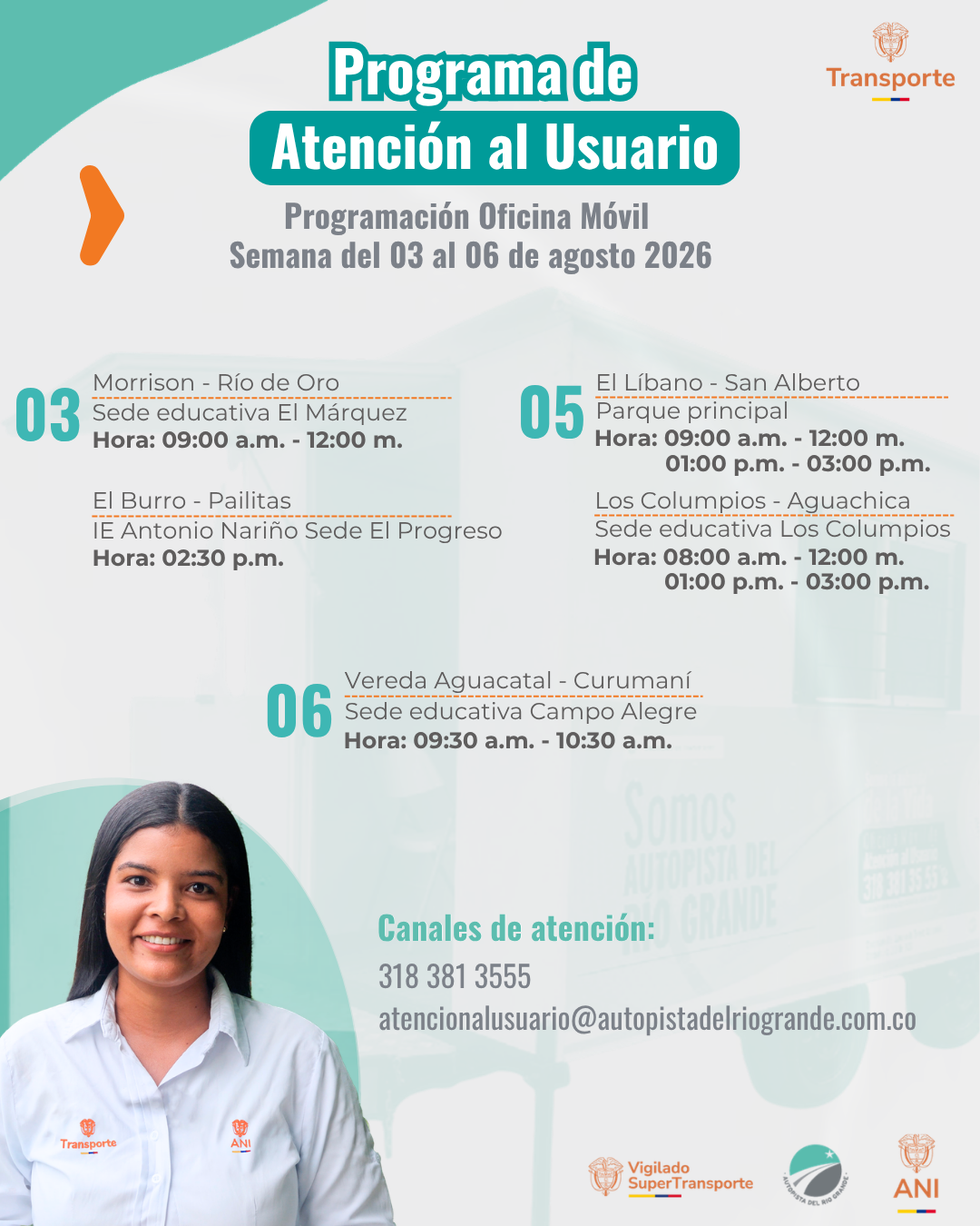 3 al 6 agosto 2026