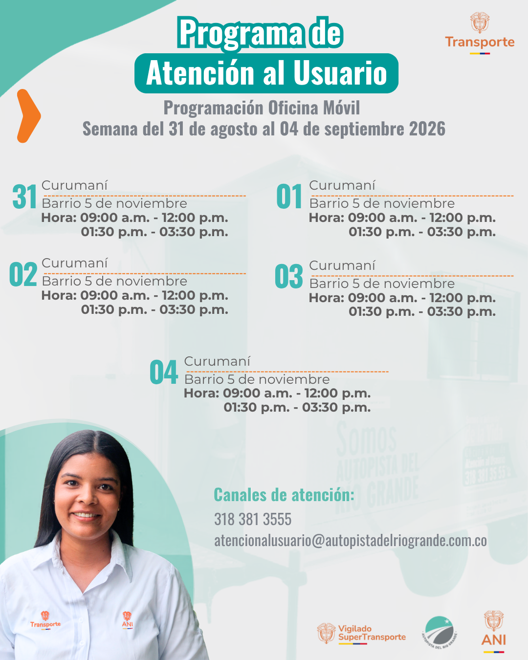 31 agosto al 4 septiembre 2026